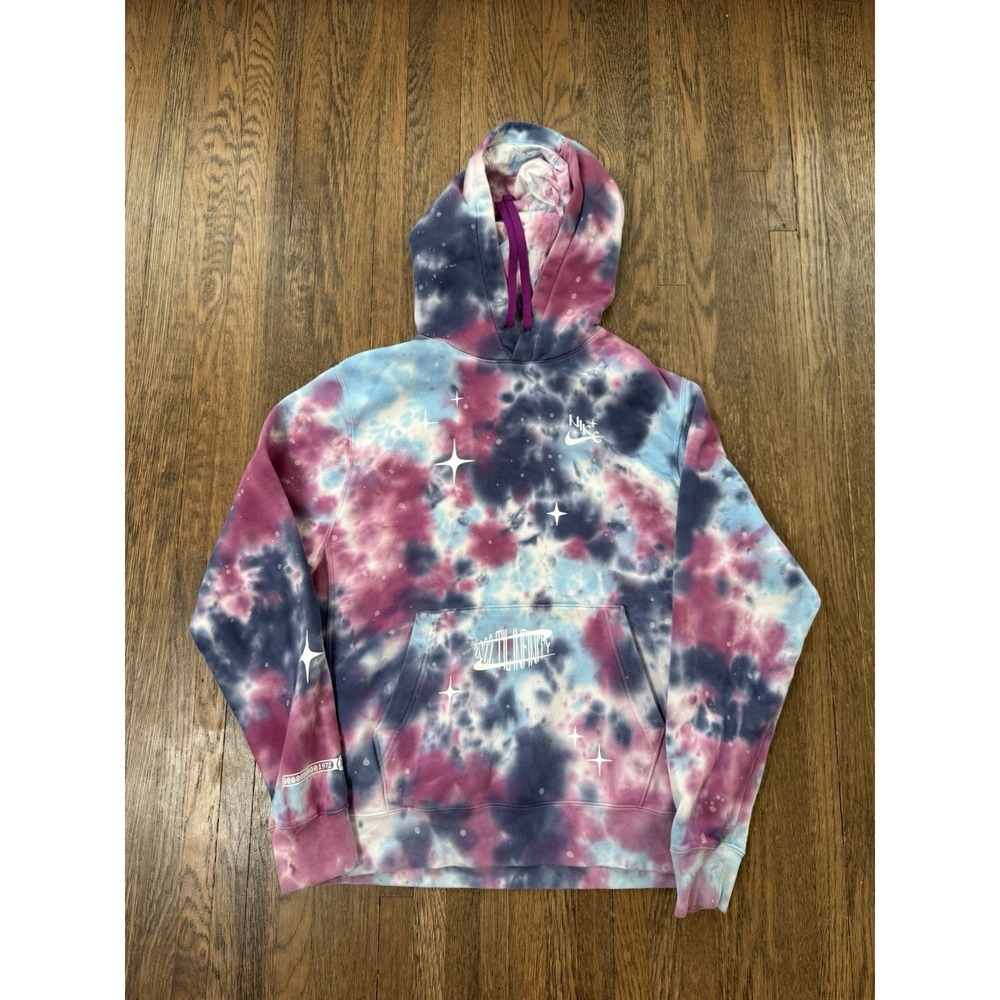 NIKE Spacewave Galaxy Space 2022 Til Infinity Tie Dye Pullover Hoodie Men Medium